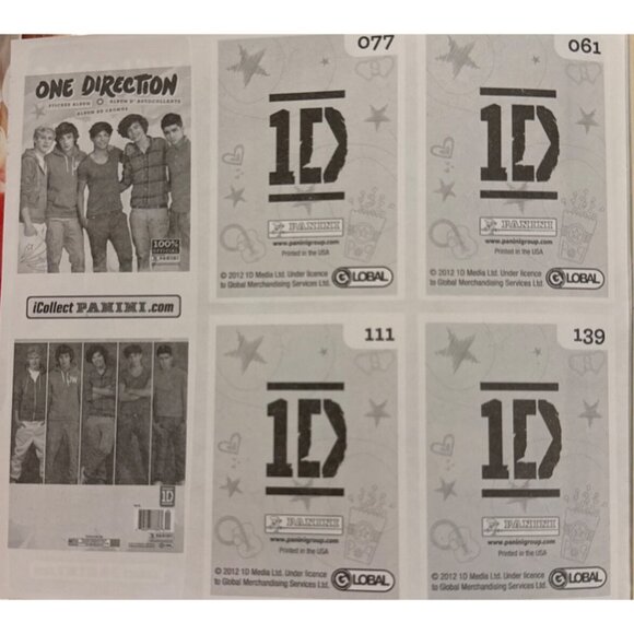 1D One Direction GROUP 10.5" x 9" Sticker Book w/Centerfold POSTER w/10 STICKERS - Picture 9 of 16